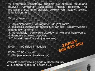 warsztaty jazzowe