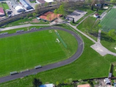 Stadion miejski z lotu ptaka