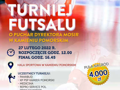 Plakat turnieju futsalu