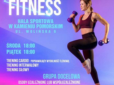 Bezpłatne zajęcia fitness - plakat