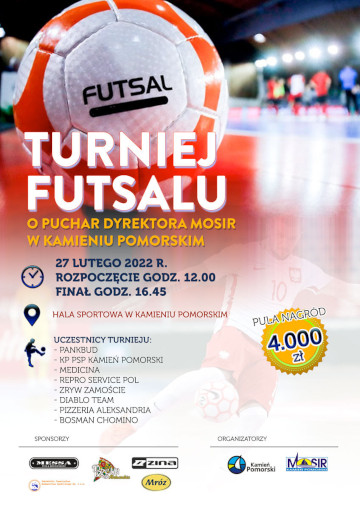 Plakat turnieju futsalu