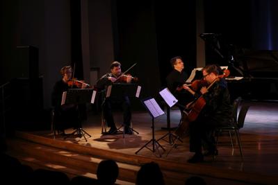 Koncert Zbigniewa Raubo z kwartetem smyczkowym podczas XIV Festiwalu Muzyki Fryderyka Chopina w Sulechowie