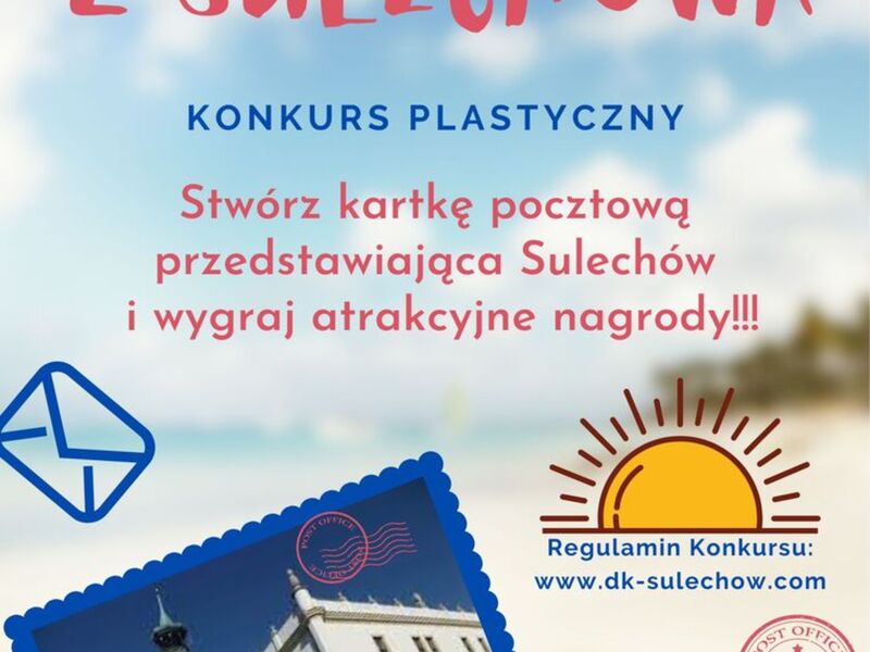 plakat konkursu Pocztówka z Sulechowa