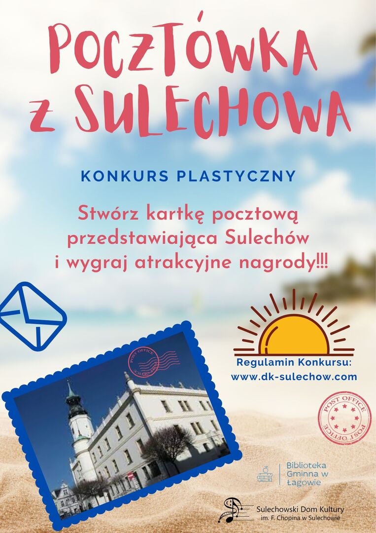 plakat konkursu Pocztówka z Sulechowa