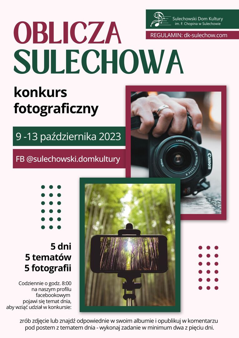 Plakat Konkursu OBLICZA SULECHOWA