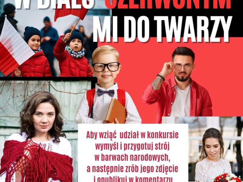 W BIAŁO-CZERWONYM MI DO TWARZY