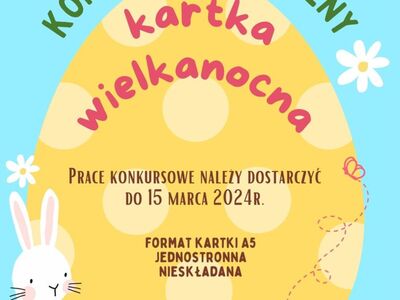 PLAKAT KONKURS KARTKA WIELKANOCNA