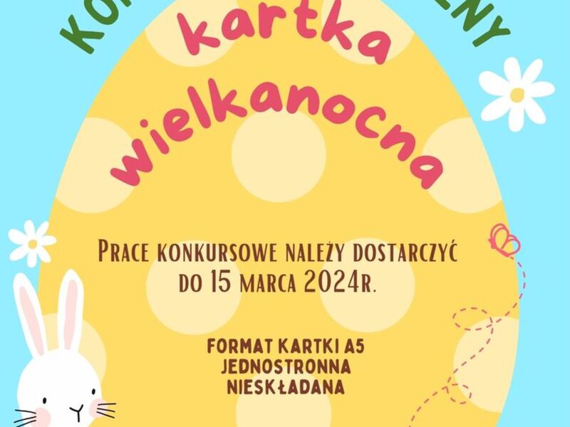 PLAKAT KONKURS KARTKA WIELKANOCNA