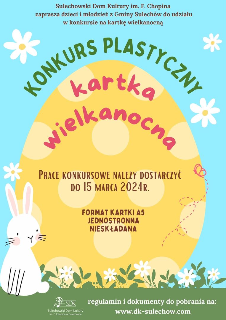 PLAKAT KONKURS KARTKA WIELKANOCNA
