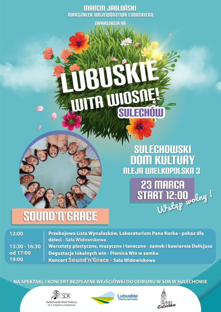 Plakat LUBUSKIE WITA WIOSNĘ