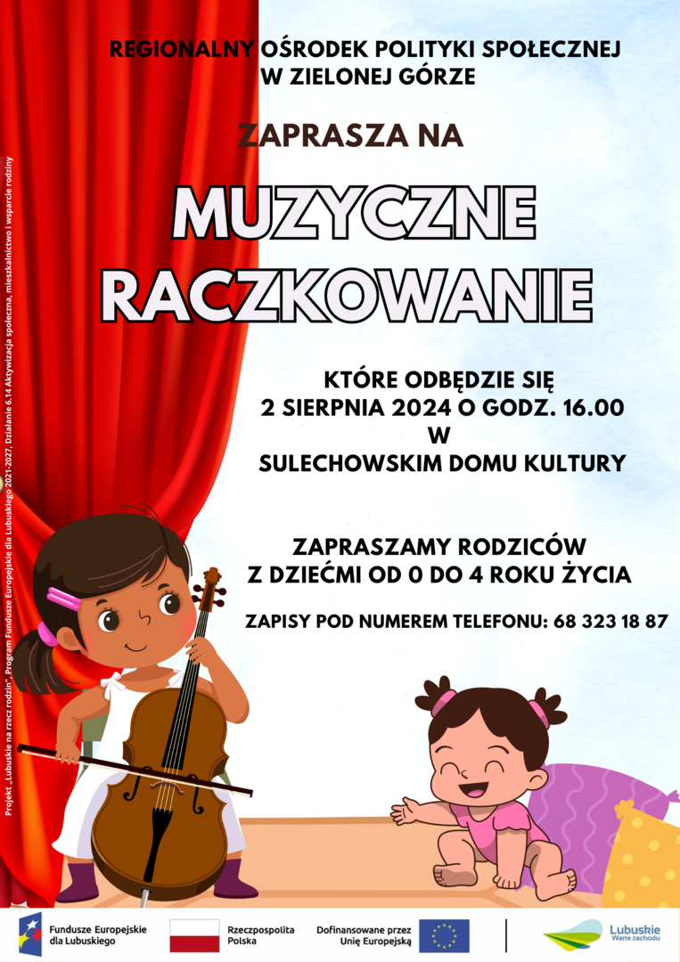Plakat zapraszający na MUZYCZNE RACZKOWANIE