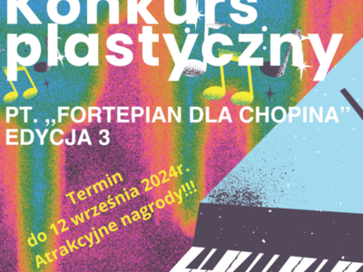 Plakat konkursu Fortepian dla Chopina