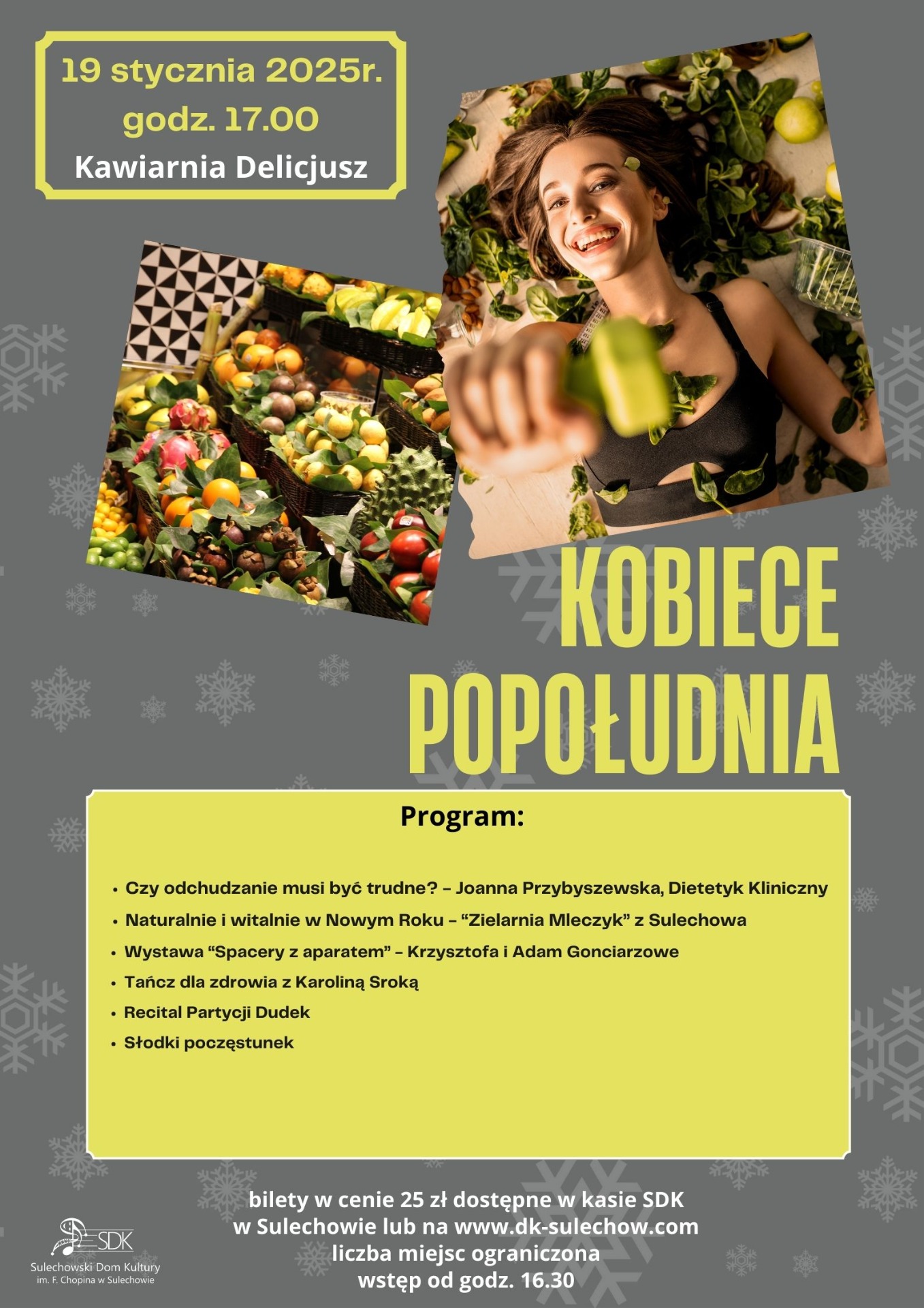KOBIECE POPOŁUDNIE grafika styczeń 2025