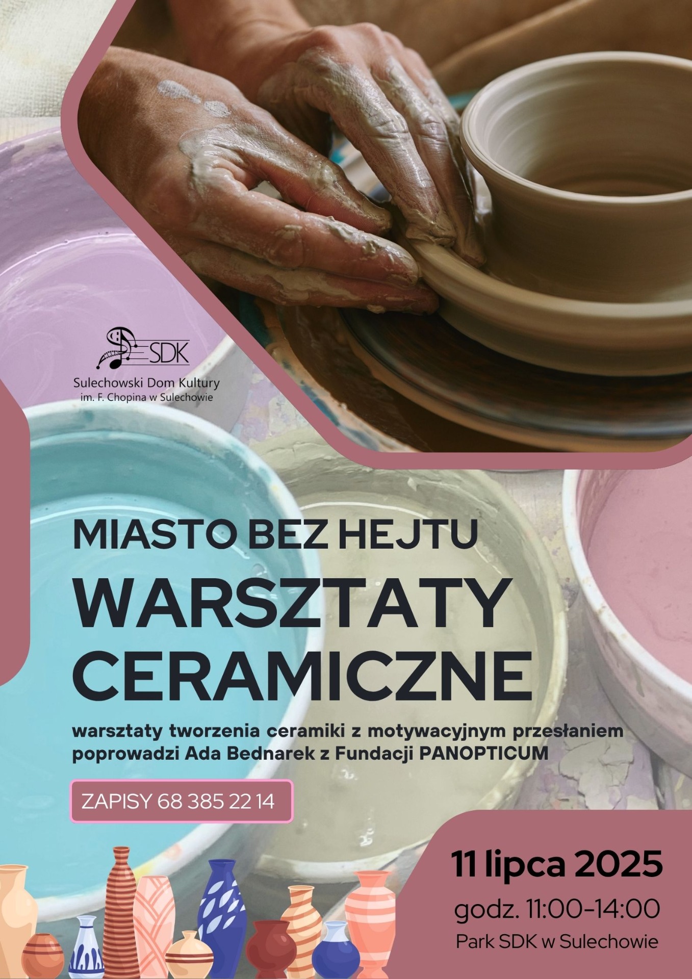 plakat WARSZTATY CERAMICZNE