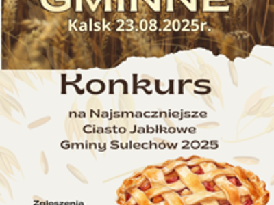 plakat konkurs na ciasta Dożynki 2025