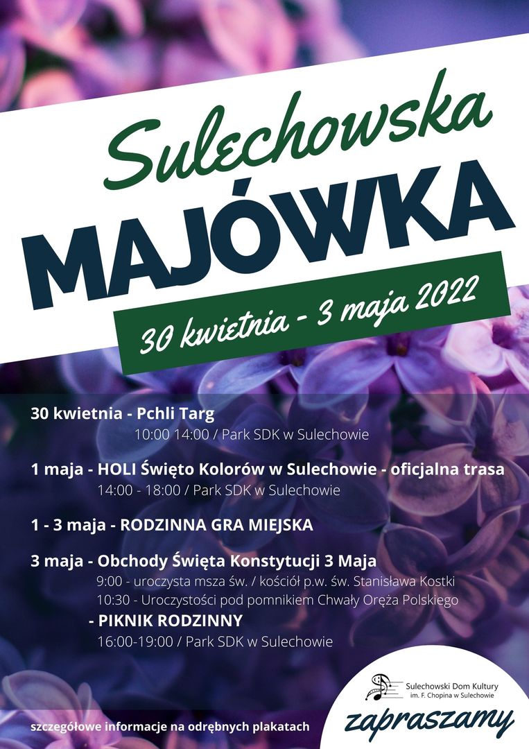 Plakat Sulechowska Majówka