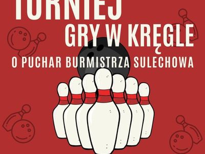 Plakat turniej gry w kręgle
