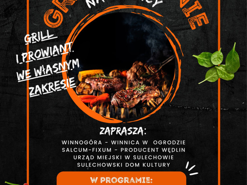 plakat GRILLOBRANIE NA WINNICY