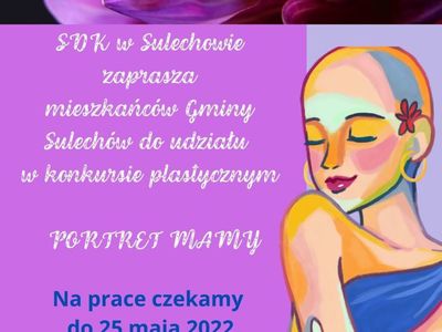 Plakat konkursu plastycznego z okazji Dnia Matki