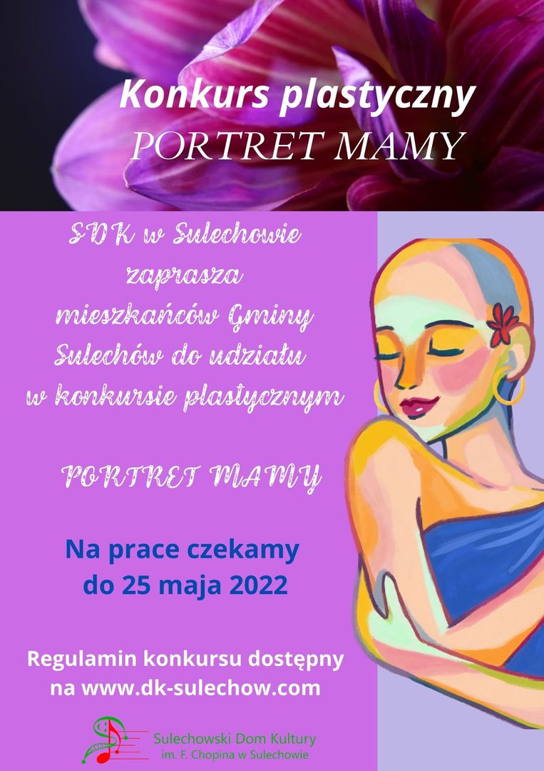 Plakat konkursu plastycznego z okazji Dnia Matki