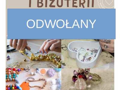 Plakat dotyczący Kiermaszu Rękodzieła i Bizuterii