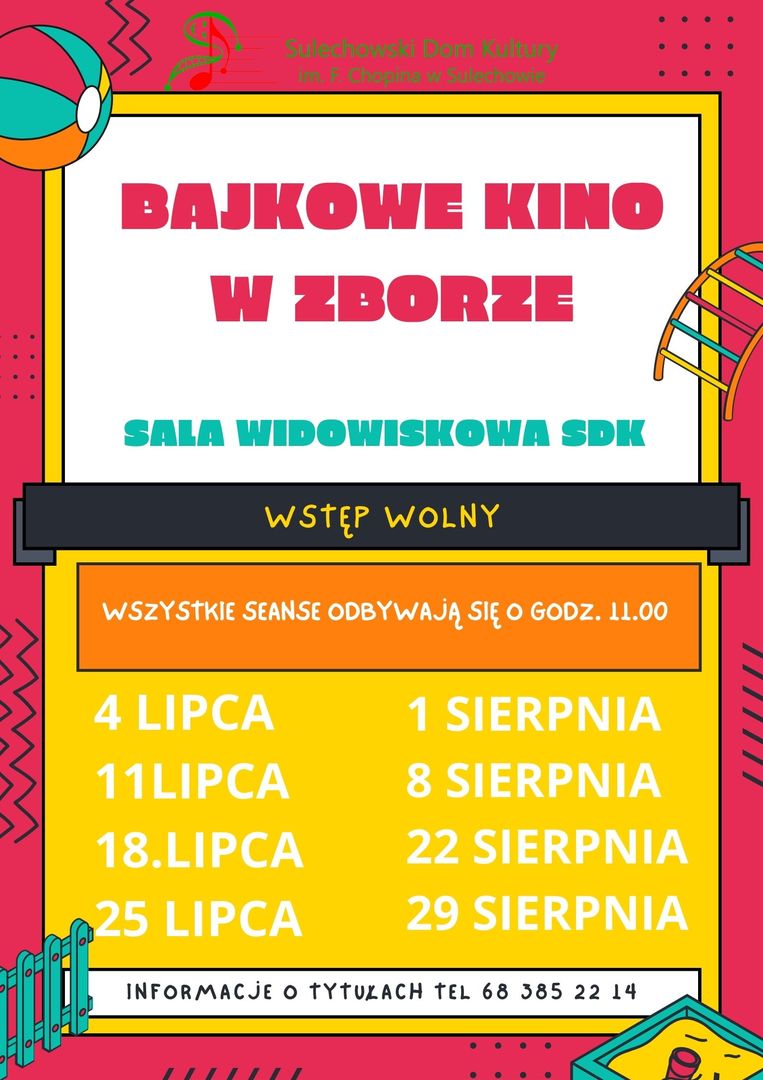 Bajkowe kino na wakacje