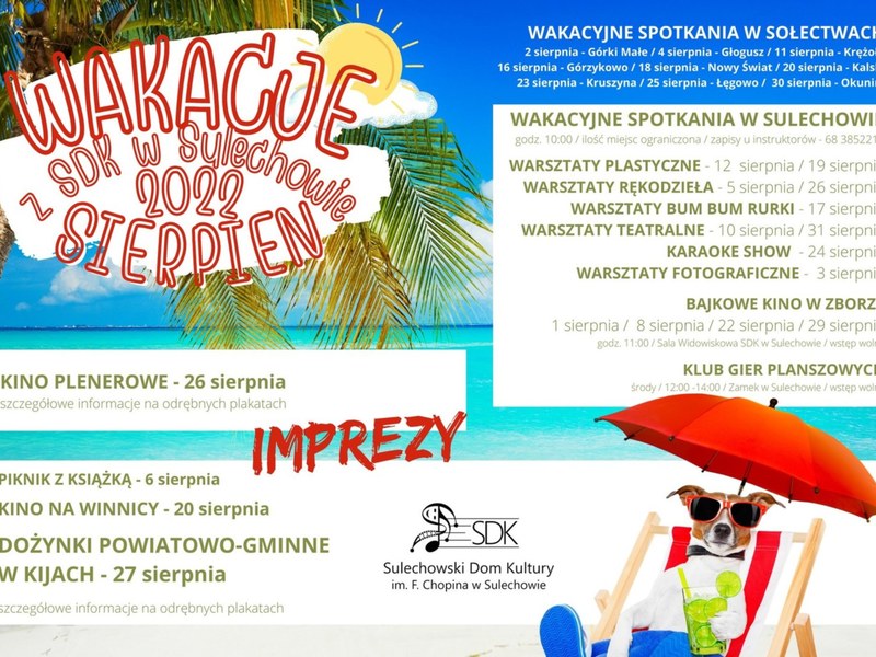 Plakat wakacje