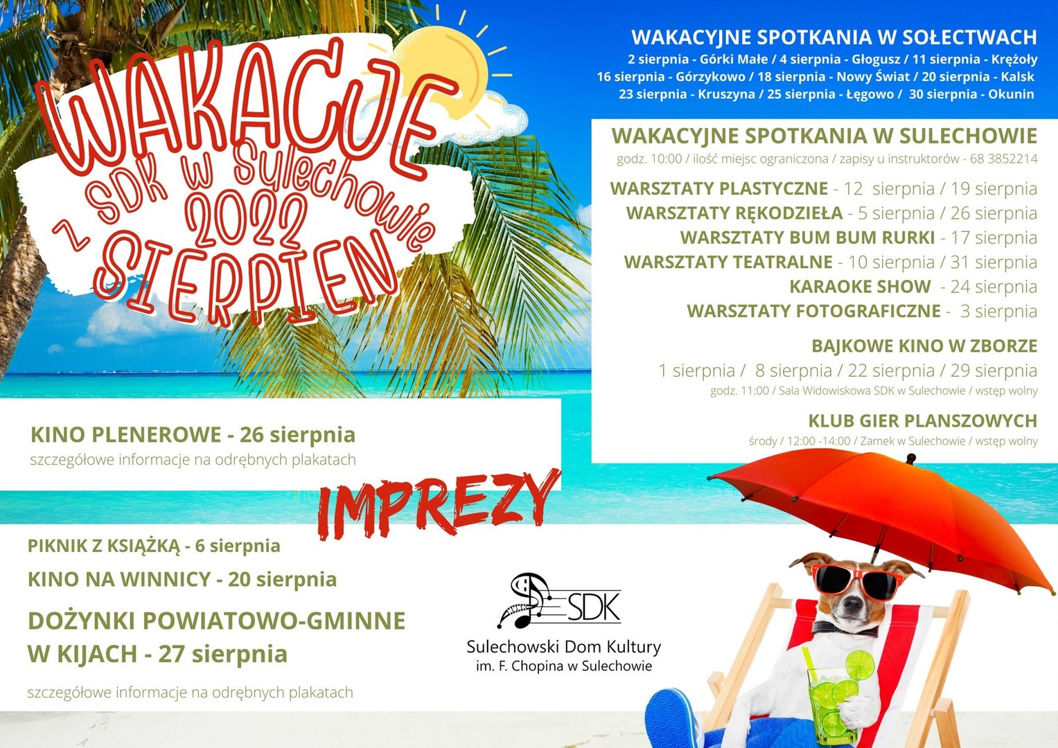 Plakat wakacje