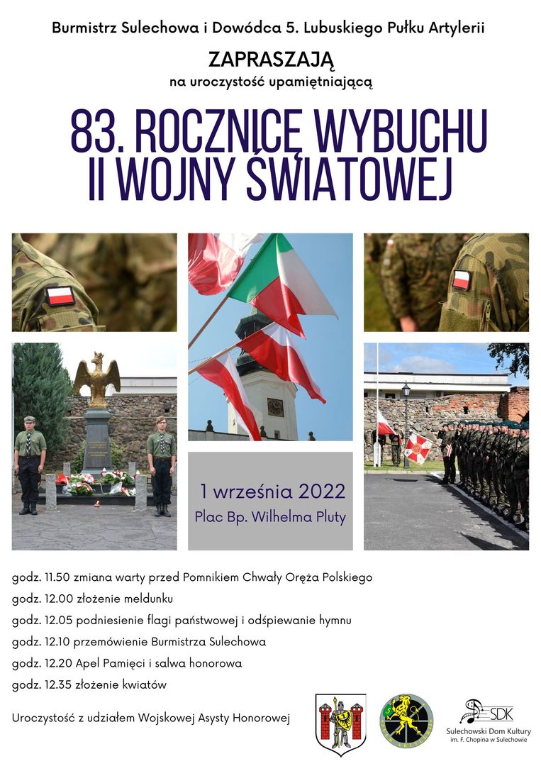83. ROCZNICA WYBUCHU II WOJNY ŚWIATOWEJ