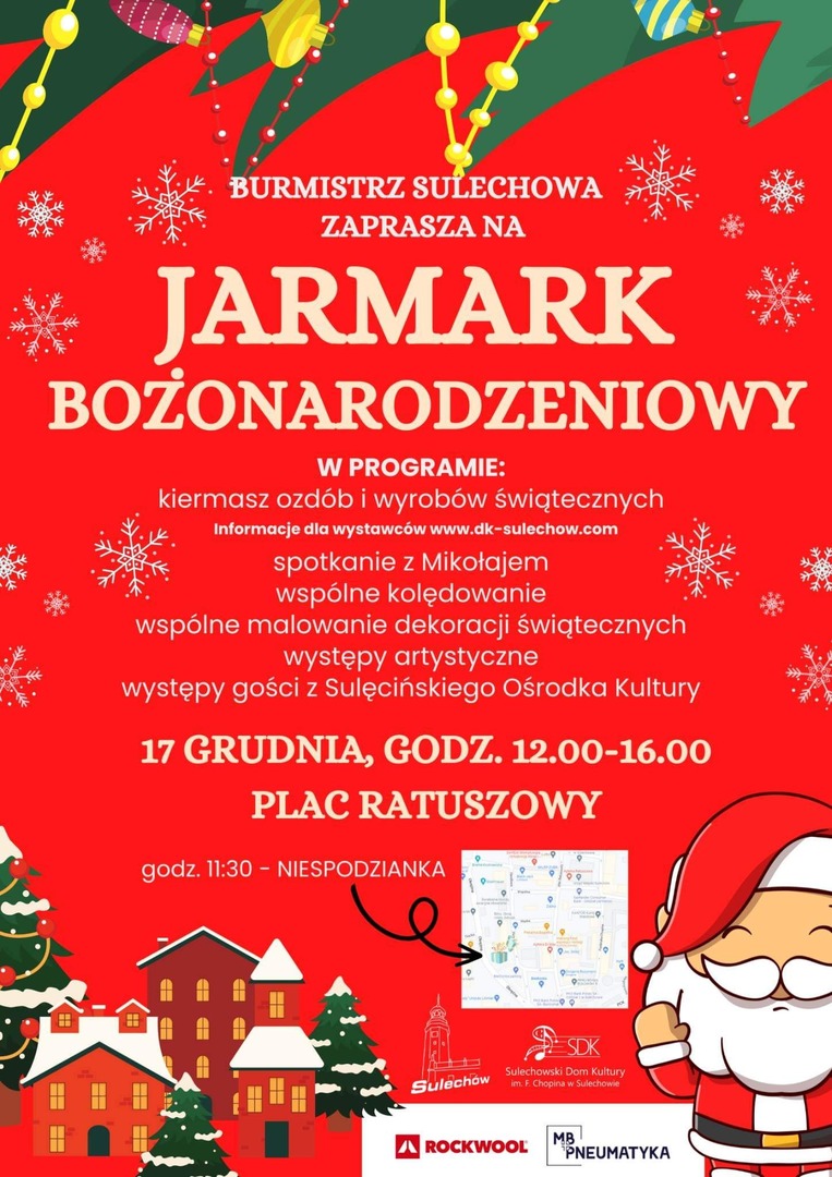 plakat  Jarmark Bożonarodzeniowy