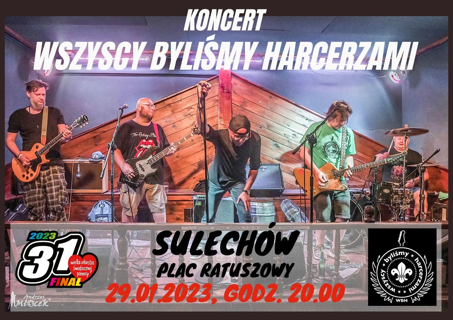 plakat Koncert Wszyscy Byliśmy Harcerzami