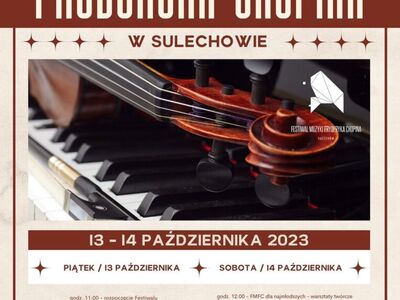 plakat Festiwal Muzyki Fryderyka Chopina w Sulechowie 2023