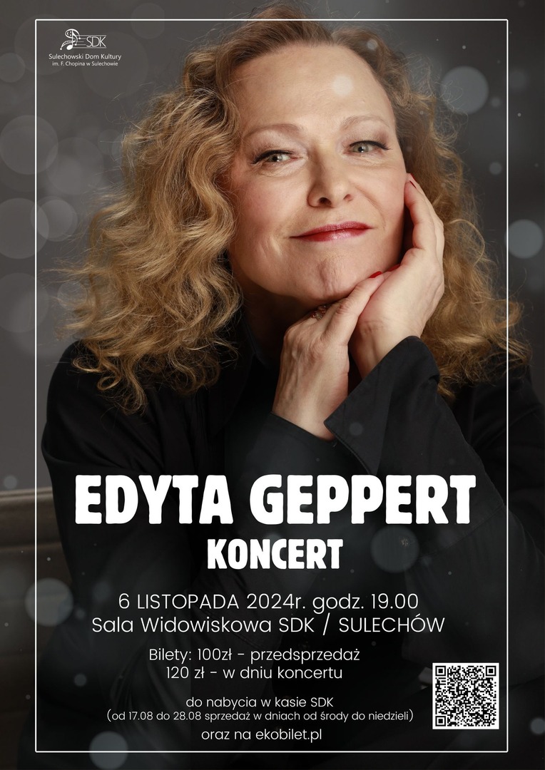 Plakat koncertu Edyty Geppert