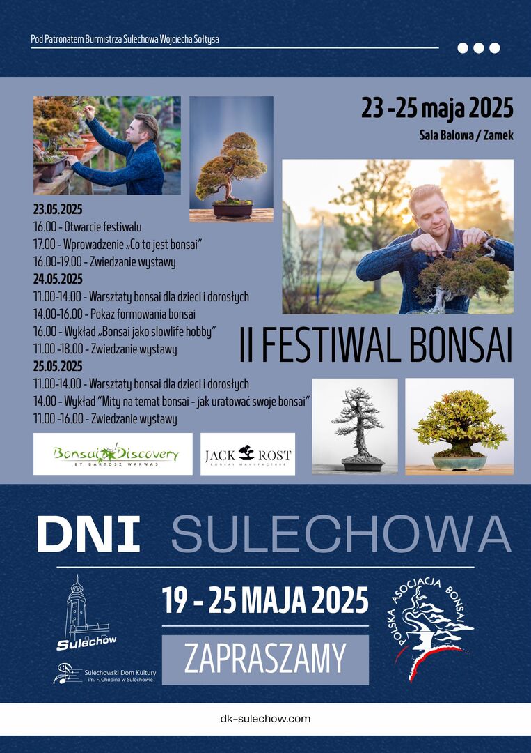 plakat II Festiwal Bonsai