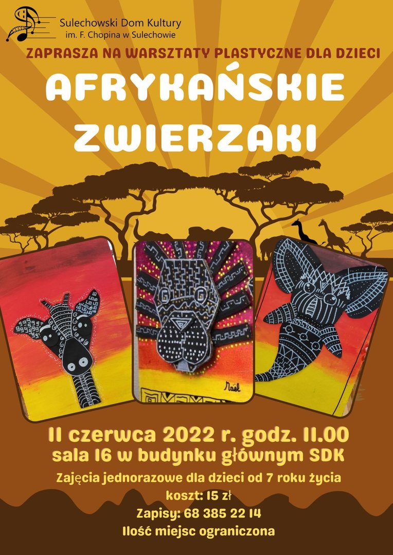 Plakat AFRYKAŃSKIE ZWIERZAKI