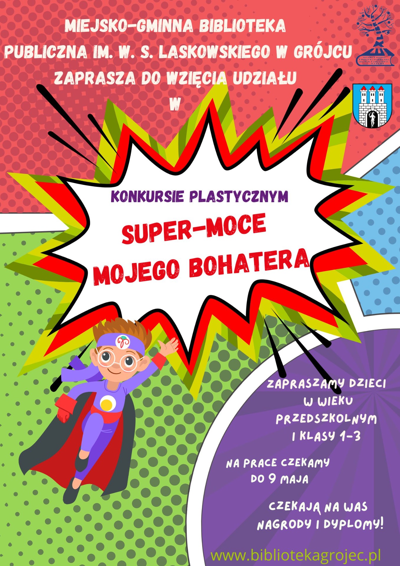 konkurs plastyczny dla dzieci super-moce mojego bohatera