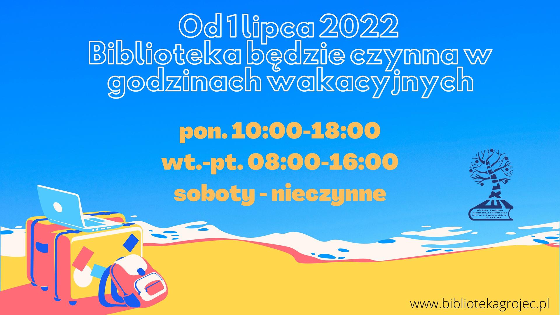 Wakacyjne godziny otwarcia biblioteki