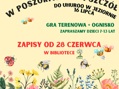 Plakat informujący o wycieczce dla dzieci