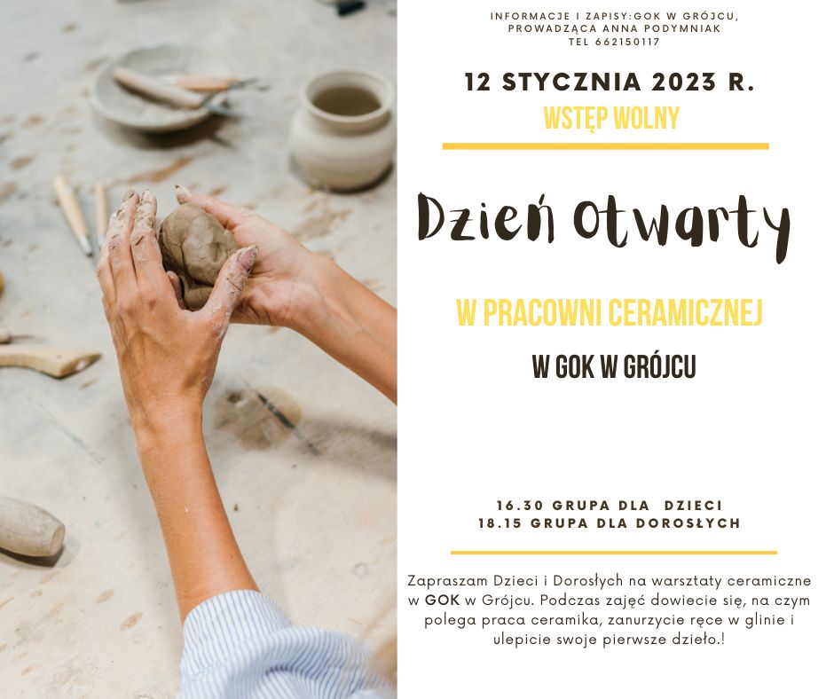 Dzień otwarty w pracowni ceramicznej