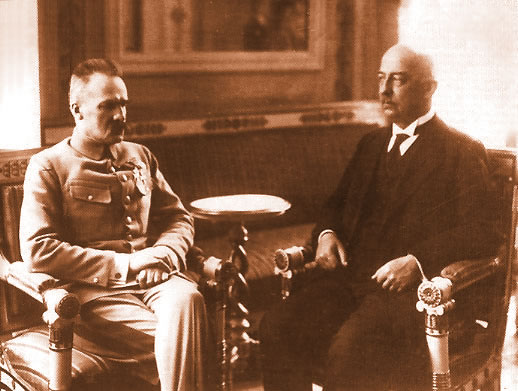 Józef Piłsudski i Gabriel Narutowicz