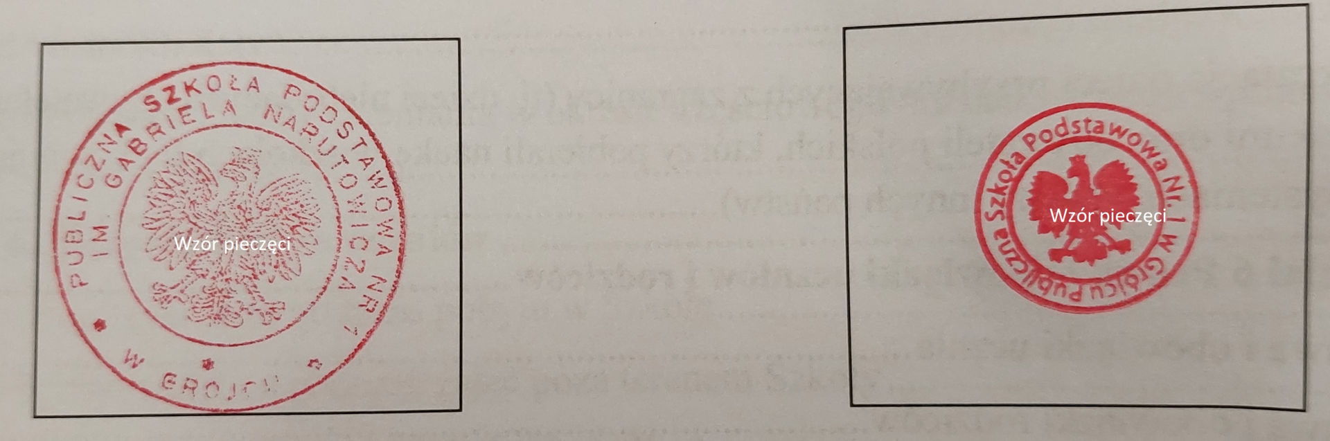pieczęć szkoły