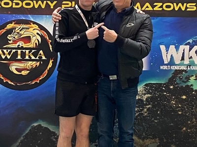 zawodnik z trenerem