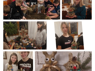 przygotowywanie ozdób z siana