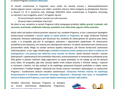 informacje o programie