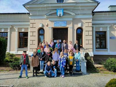 uczniowie podczas spotkania