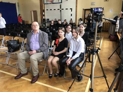 Uczennice podczas konkursu