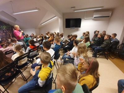 Uczniowie podczas zajęć 