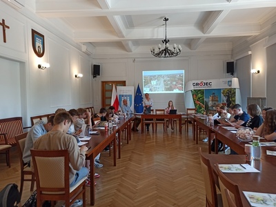 uczniowie podczas zajęć