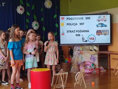 Uczniowie podczas apelu 