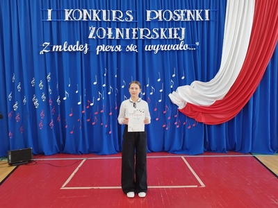 Julia podczas konkursu